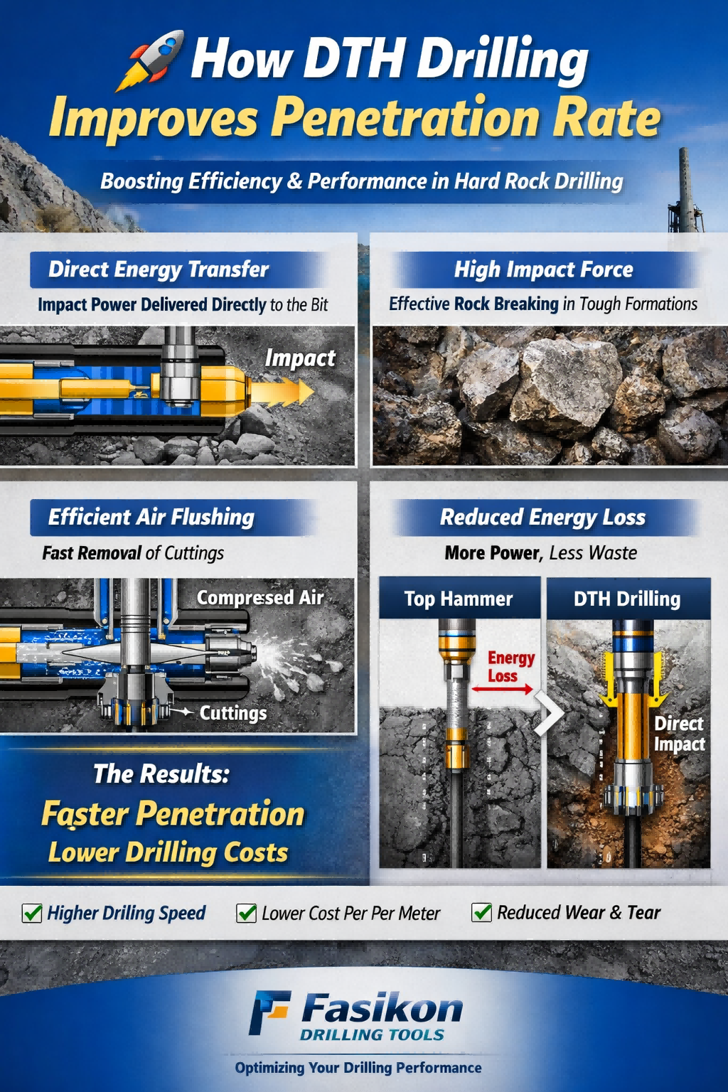How DTH Drilling Improves Penetration Rate